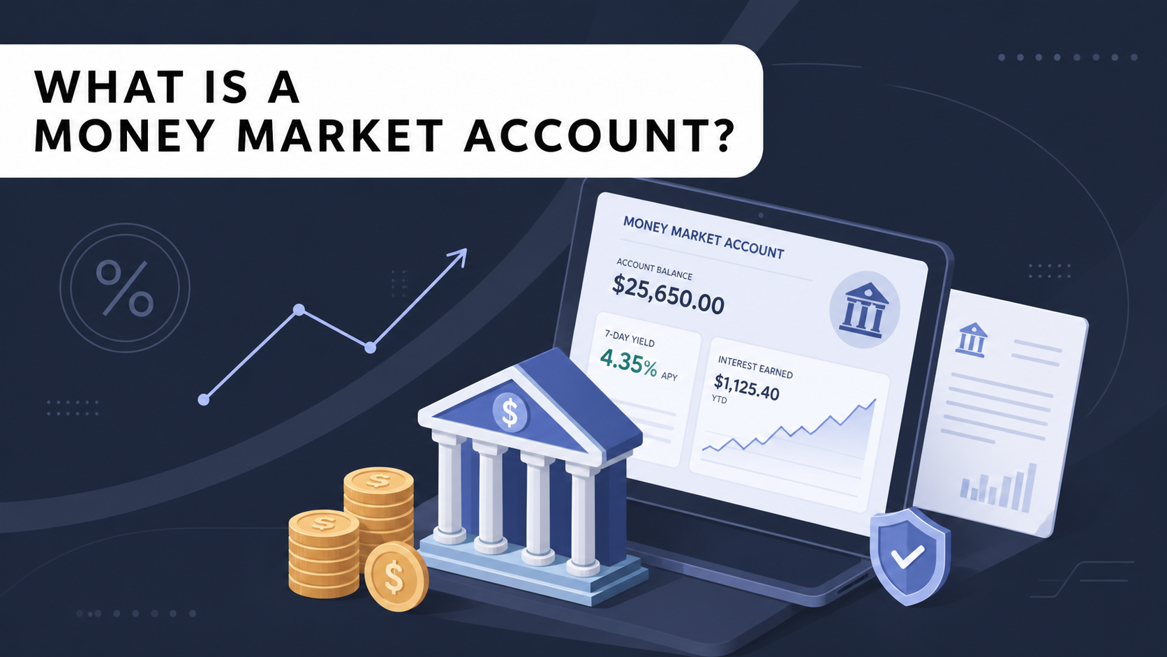 Person reviewing savings and cash investment account documents